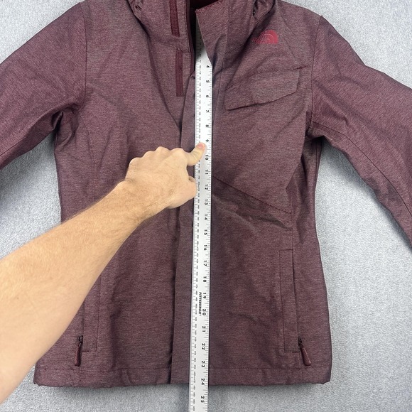The North Face Jacket Womens Small Red Hooded Softshell Rain Coat Ski NF0A2TJL - Picture 5 of 13